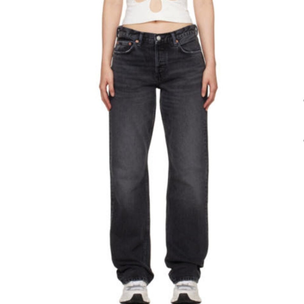 RE/DONE Easy Straight Jeans Black